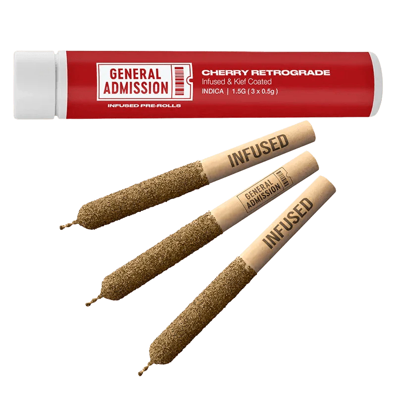 General Admission - General Admission - Cherry Retrograde 3 x 0.5g Infused Pre-Rolls Main Image