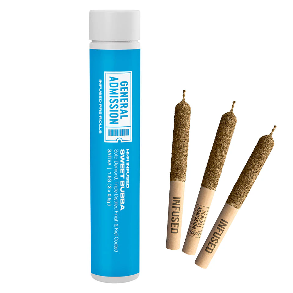 General Admission - General Admission - Sweet Bubba Hi-Fi 3 x 0.5g Infused Pre-Rolls Main Image