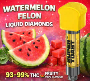 Pure Sunfarms Corp - Vape - Super Toast Watermelon Felon Liquid Diamonds 1g Indica Main Image