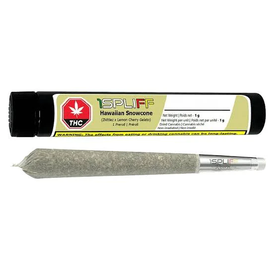 1Spliff Reserve - Hawaiian Snowcone 1 x 1g Glass Tip Pre-Roll Main Image