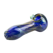 4" OG Original Blue Aurora Handpipe
