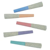 Liquid Demons Mix Pack Diamond Infused  & Kief Crust -Razz Pizzazz, Grape Escape (Ind), Lemon Drip, Perfectly Peach (Sat),Fruity Passion (Hyb) - 5 x 0.5g Pre-Rolls