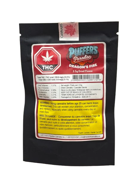 Puffer's Paradise - Dragon's Fire - Gas Nasty 3.5g Flower Main Image