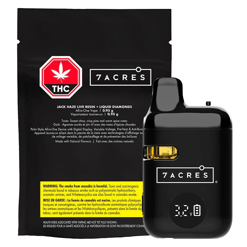 7ACRES - Jack Haze Live Resin + Liquid Diamonds 0.95g Disposable Vape by 7Acres Main Image