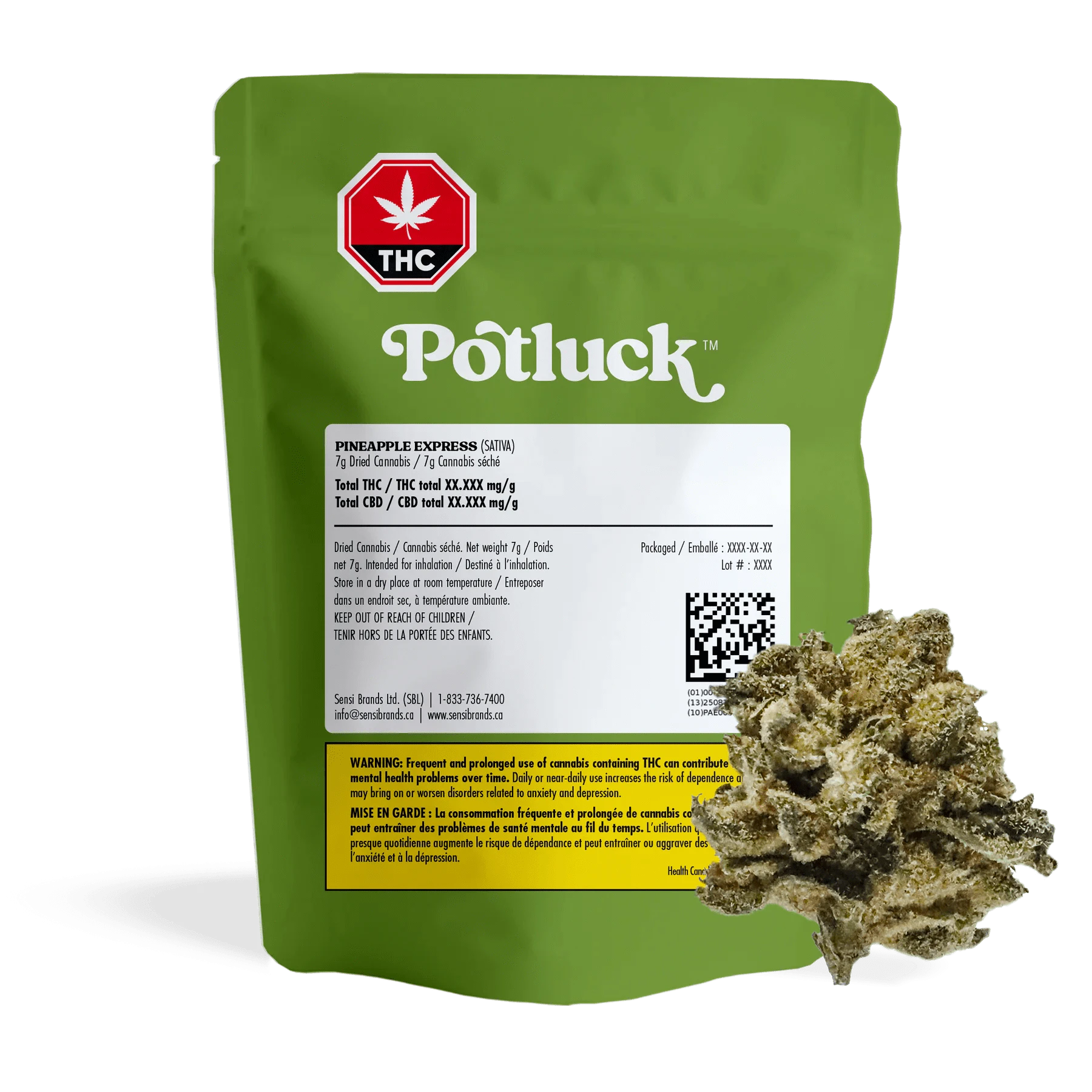 Potluck - Pineapple Express 7g Dried Flower by Potluck Main Image