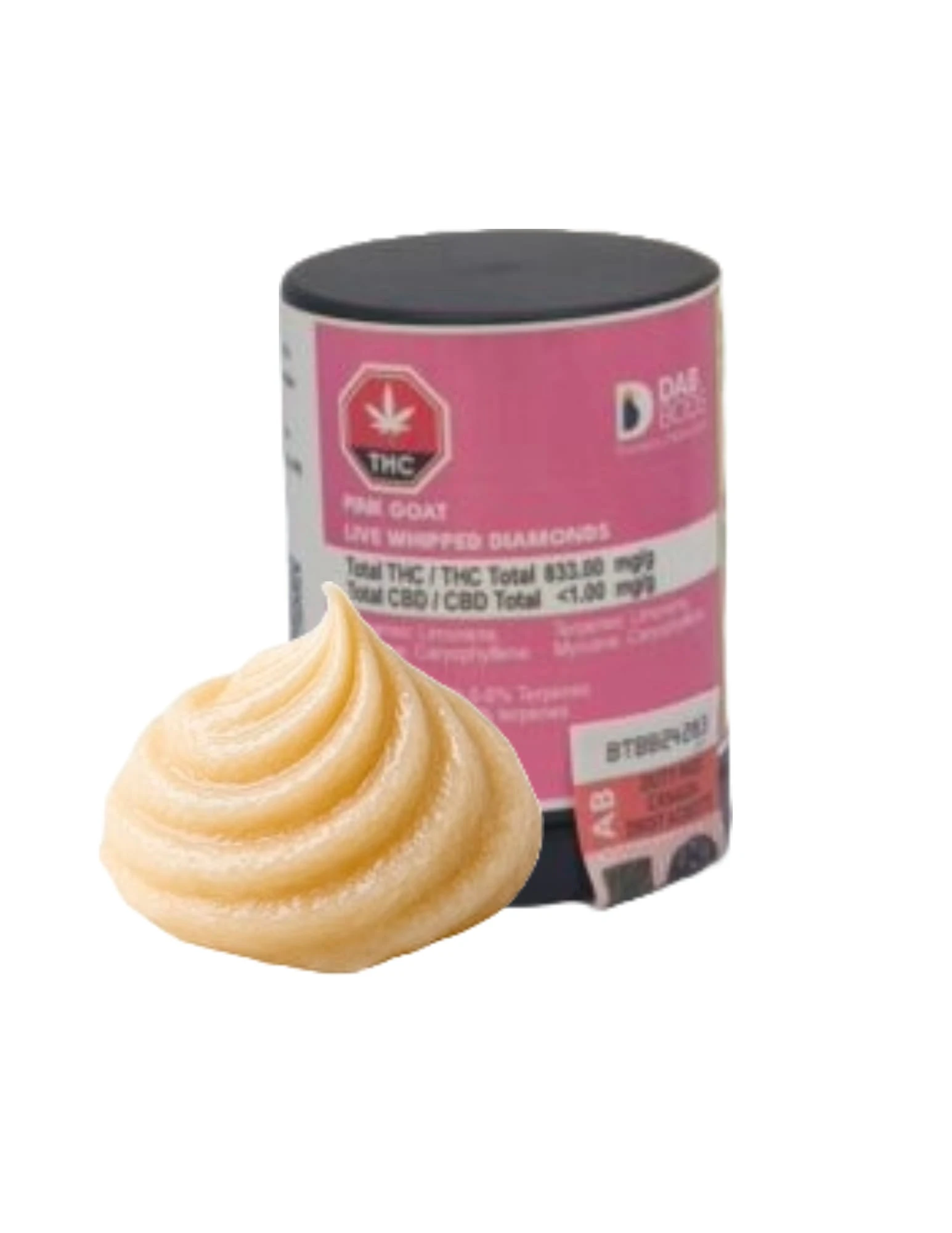 Dab Bods - Pink G.O.A.T. 1.2g Live Whipped Diamonds by Dab Bods Main Image