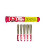 Sticky Greens Red Razzleberry Diamond Blend Infused Pre-Rolls - 5 X 0.5g
