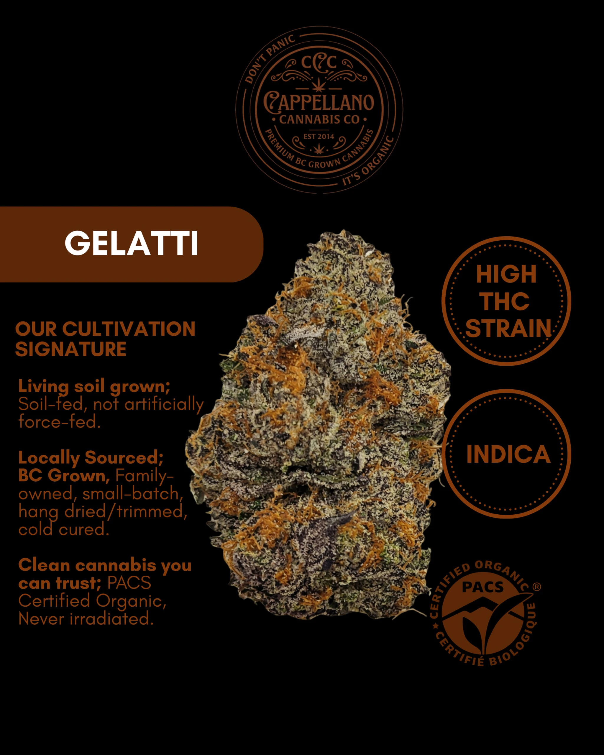 Cappellano Cannabis Co. - Organic Gelatti 14g (Gelato 33 x Biscotti) - Cappellano Main Image