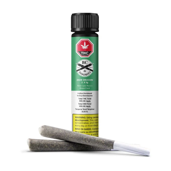 BC Doobies - JADE DRAGON 1G 2PK PRE-ROLLS Main Image