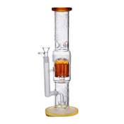 14" Legendary Inferno Perc Straight Tube (Gold)