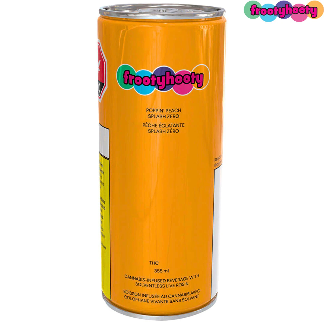 Frootyhooty - frootyhooty | Poppin Peach Splash Zero | Sugar Free Beverage Main Image