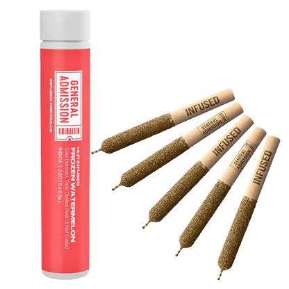 General Admission - Frozen Watermelon Hi-Fi Infused Pre-Roll 5x0.5g Resin Main Image