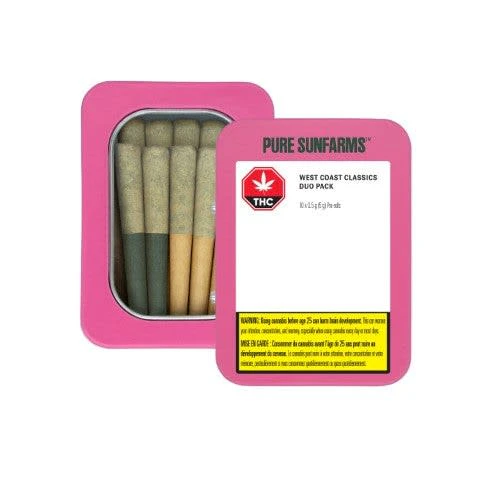 Pure Sunfarms - WEST COAST CLASSICS DUO PACK 0.5G 10PK PRE-ROLLS (VARIETY PACK) Main Image