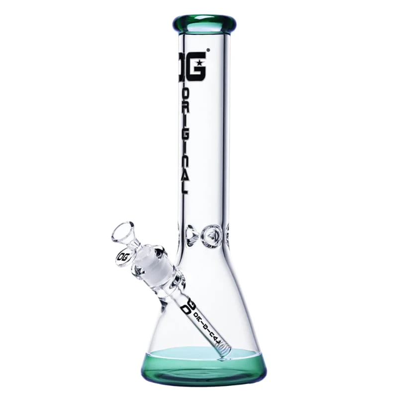 Arsenal - 14" 7mm OG Original Coloured Rim Beaker (Green) Main Image