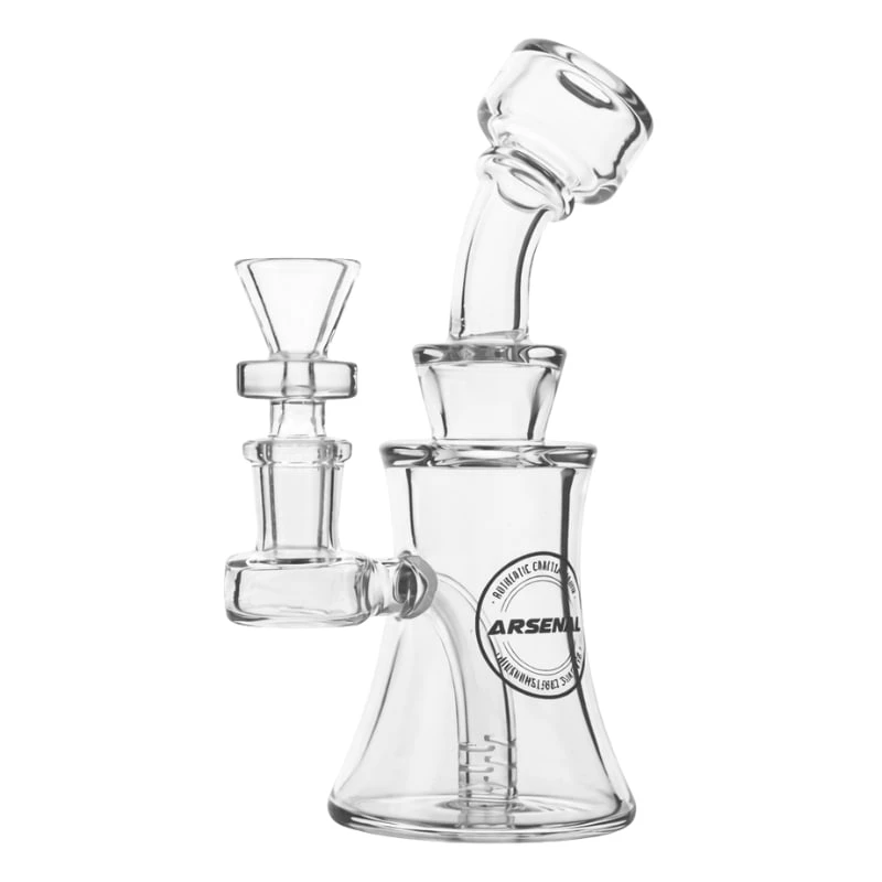 Arsenal - 6" Arsenal Mini Prism Curve Bong (Clear) Main Image