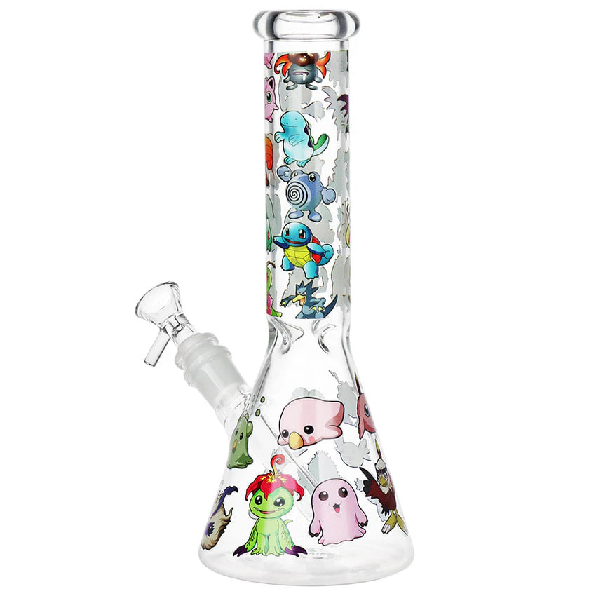 AFG Distribution Canada - Pocket Monsters Beaker Glass Water Pipe - 10" Main Image