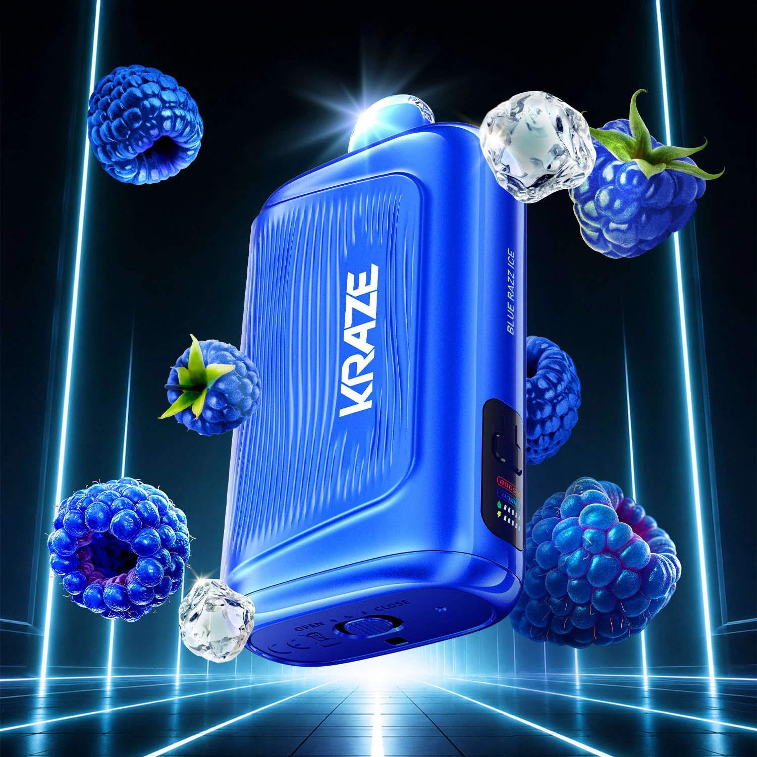 KRAZE GIGA - Blue Razz Ice - 40ml - 20mg - KRAZE GIGA Main Image