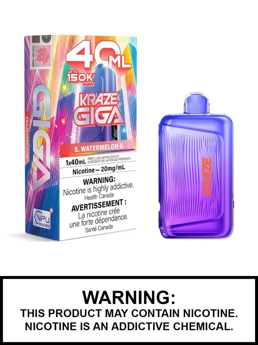 Kraze Giga - S. Watermelon G  - 150K Puffs - 20mg/m Main Image