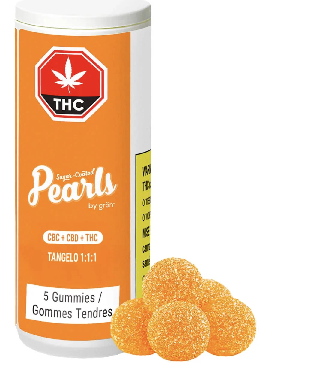 Pearls by gron - Pearls by gron - Tangelo 1:1:1 CBC/CBD/THC 5x3.5g Soft Chews Main Image