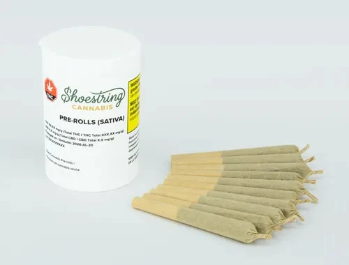 SHOESTRING CANNABIS - Sativa 10 x 0.5g Pre-Rolls Main Image
