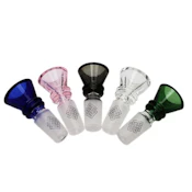 14mm Ribbed Cone Green