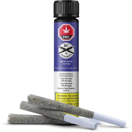 BC Doobies - SIN N' JUICE PRE-ROLLS - 1.5 Main Image
