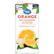 Great Value Orange 100% Juice Blend 1L