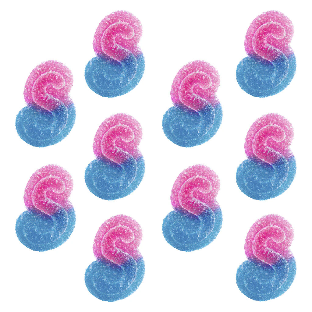 SOURZ by Spinach® - Fully Blasted Blue Raspberry Watermelon Gummies 10x1 Pack Soft Chews Main Image