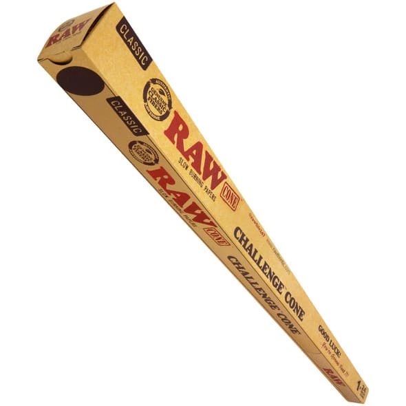 RAW - RAW CLASSIC NATURAL UNREFINED CHALLENGE PRE-ROLLED CONE 24" Main Image