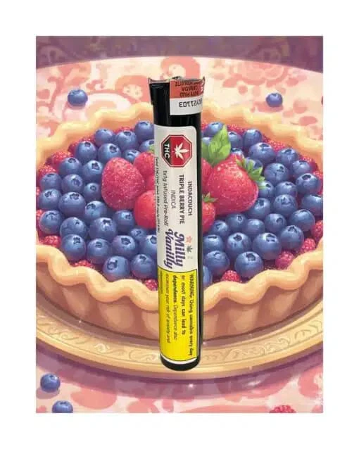 Milly Vanilly - Inda couch Triple Berry Pie 1 x 1g Infused Pre-Roll Main Image