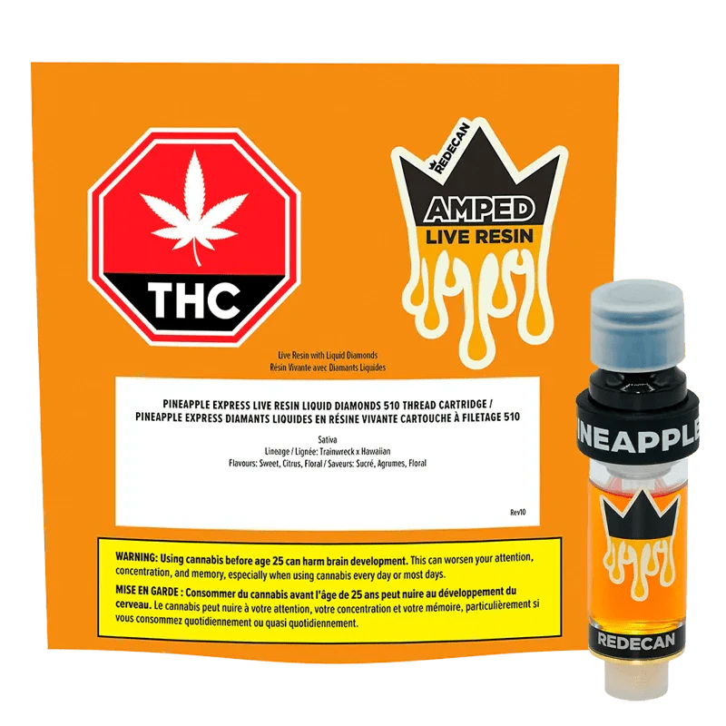 Redecan - Amped Live Resin Pineapple Express 1g Vape Cartridge by Redecan Main Image