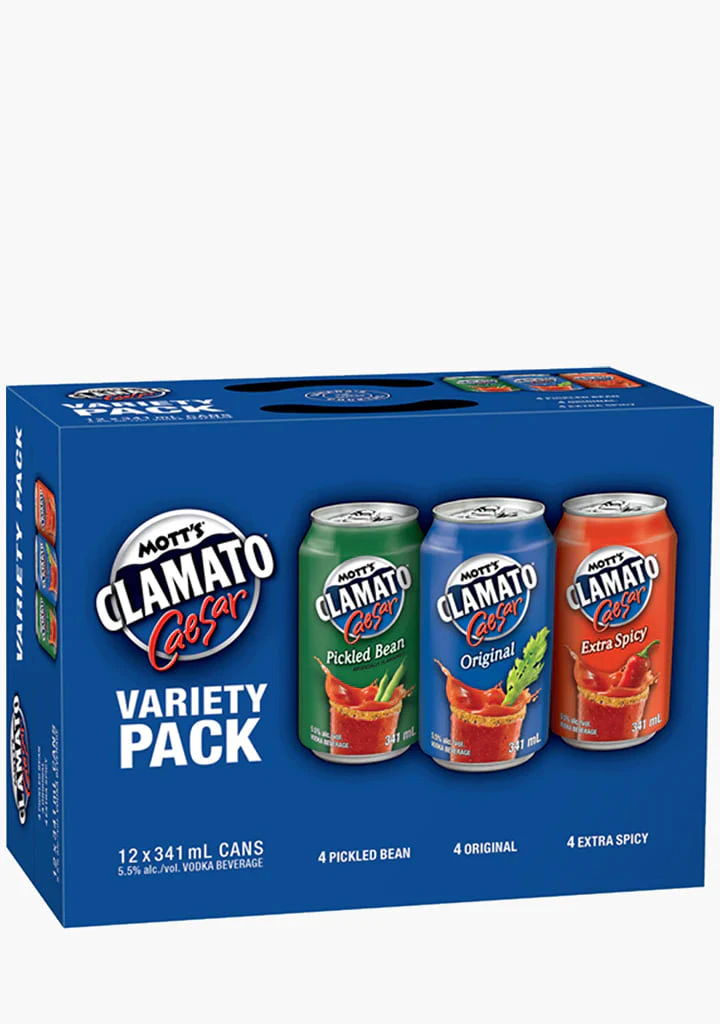 Canada Dry Motts - 12C MOTT'S CLAMATO VARIETY PACK 4092 mL Main Image