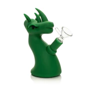 Lit Silicone 6.5" Dragon Water Pipe