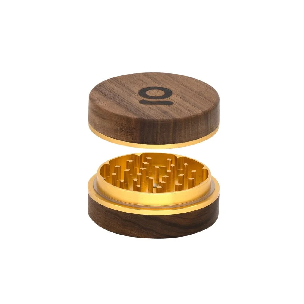 Ongrok - Ongrok Walnut 3" 2pc Grinder(Gold) Main Image