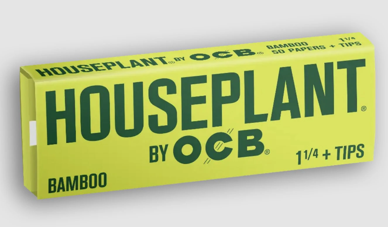 HousePlant - OCB | HOUSEPLANT | BAMBOO 1 1/4 ROLLING PAPERS AND TIPS Main Image