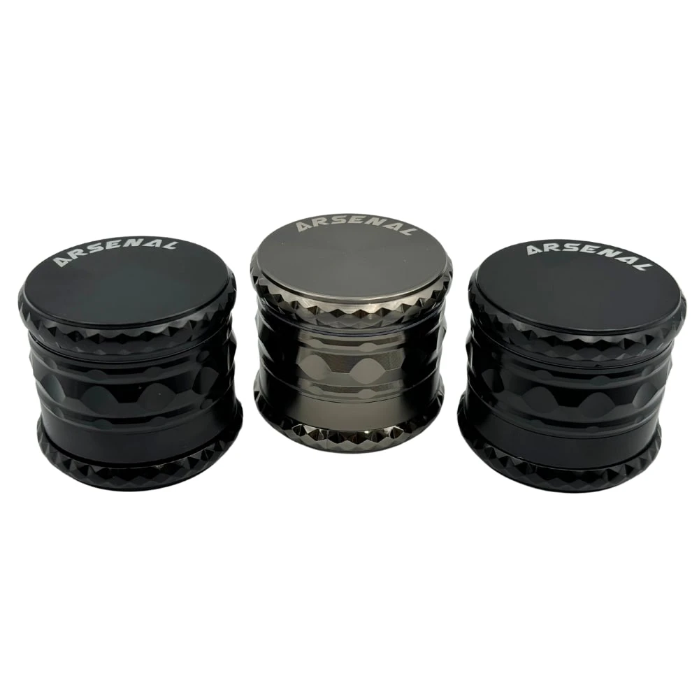 Arsenal - Arsenal Smooth Ridged Diamond Hex 52mm 4-Pc Grinder - 3ct Main Image