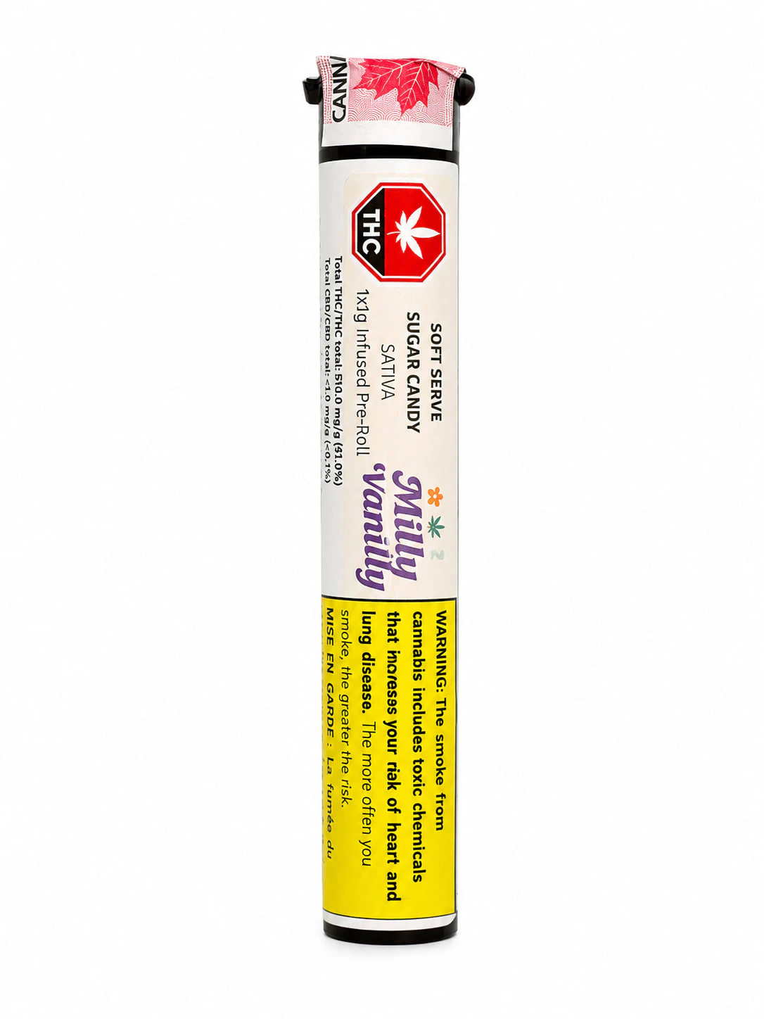 Milly Vanilly - Soft Serve Sugar Candy Live Resin & THCA Diamond Infused 1 x 1g  Pre-Roll Main Image