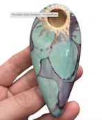 PORCELAIN GOLD GODDESS | TURQUOISE/PURPLE