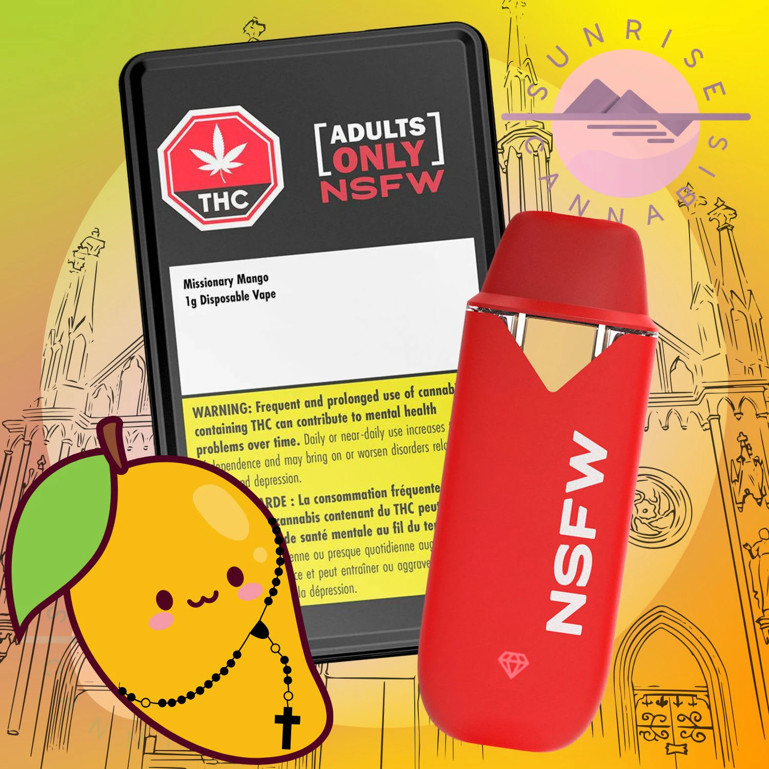 Adults Only - MISSIONARY MANGO DISPO - ADULTS ONLY - 1G Main Image