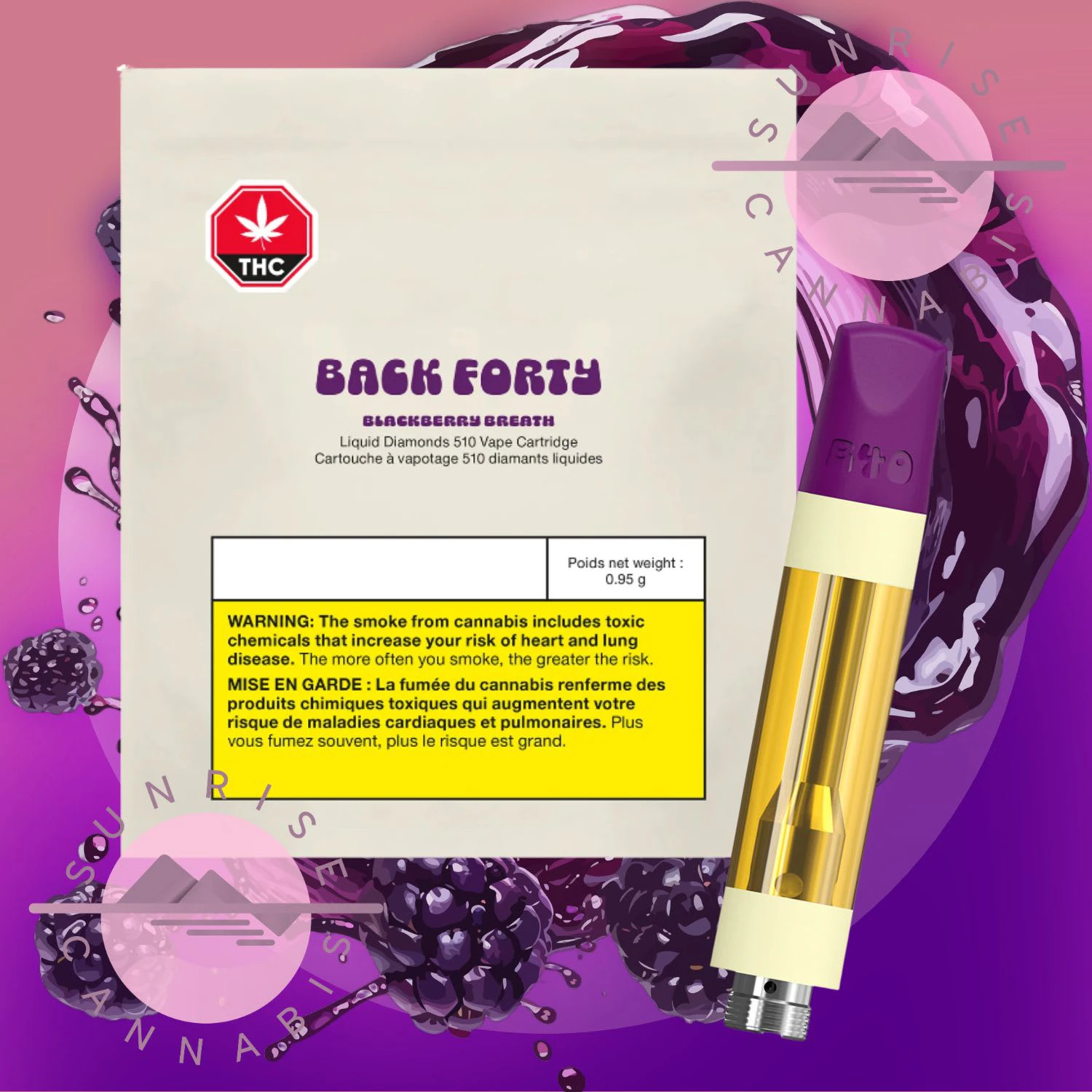 Back Forty - BLACKBERRY BREATH DIAMOND - BACK FORTY - 0.95G Main Image