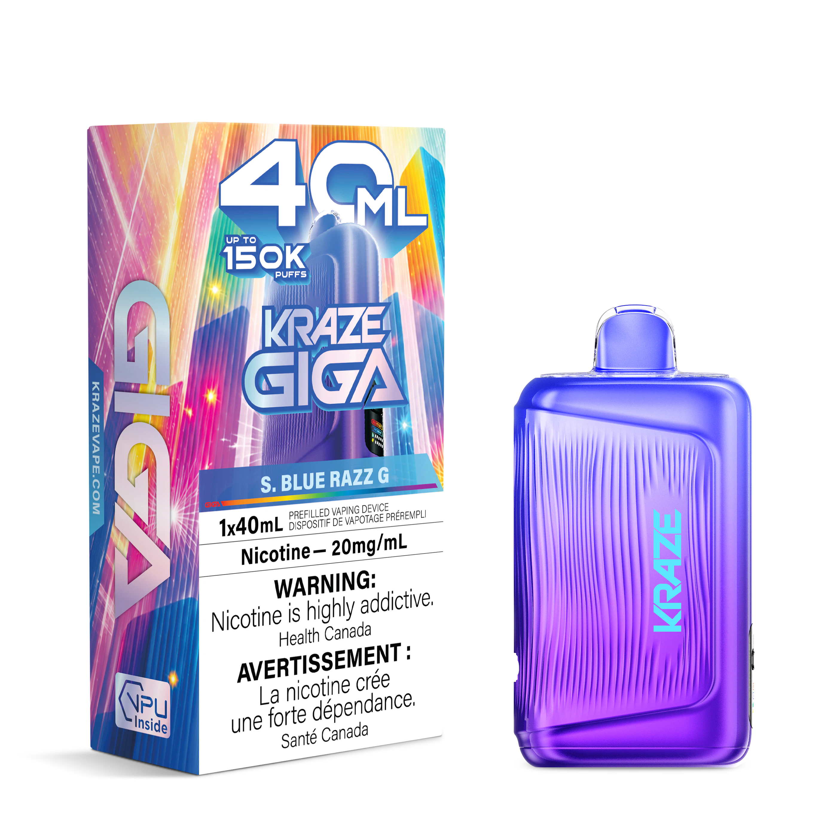 Kraze Giga | 150k - S. Blue Razz G Main Image