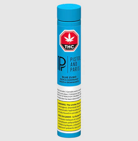 PISTOL AND PARIS - Blue Zushi 3 x 0.5g Pre-Rolls Main Image