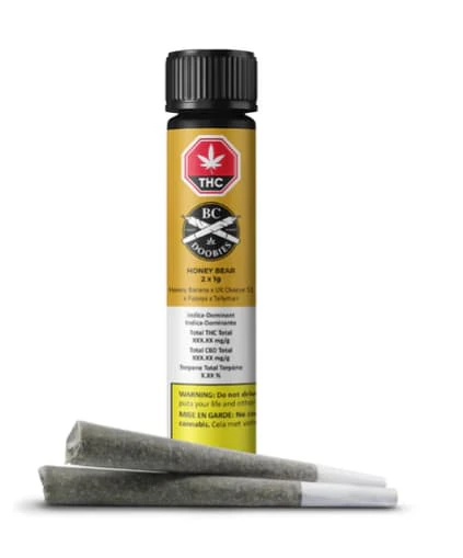 BC Doobies - HONEY BEAR PRE-ROLLS - 2 Main Image