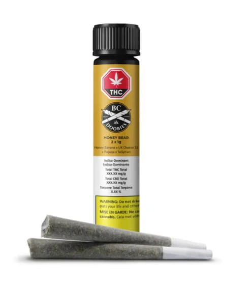 BC Doobies - Honey Bear - 1g x 2 Main Image