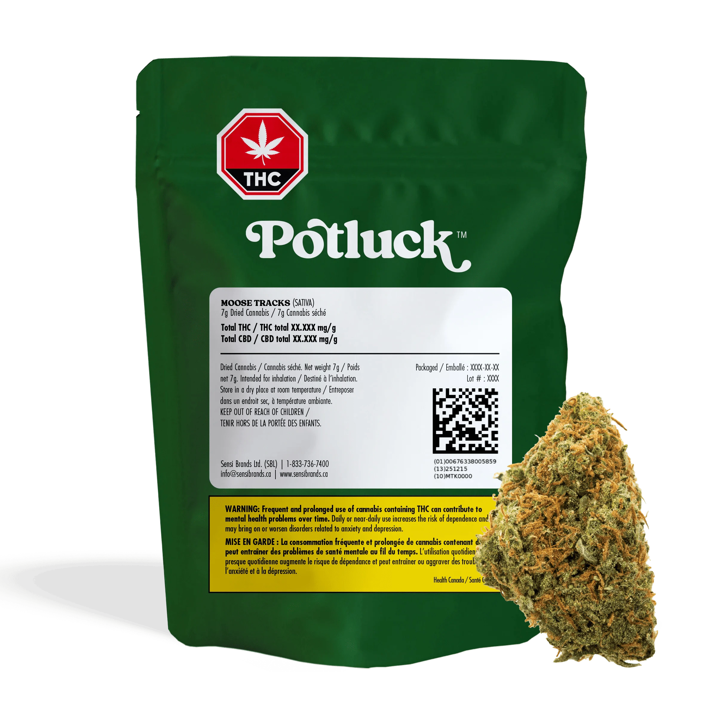 Potluck - Moose Tracks Sativa 7g Main Image
