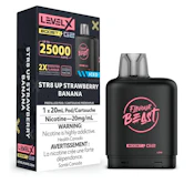 Level X Boost G2 25K - STR8 Up Strawberry Banana Iced