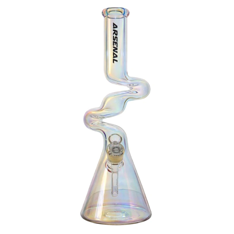 Arsenal - 16" 7mm Arsenal Iridescent Spiral Twist Glass Zong Main Image