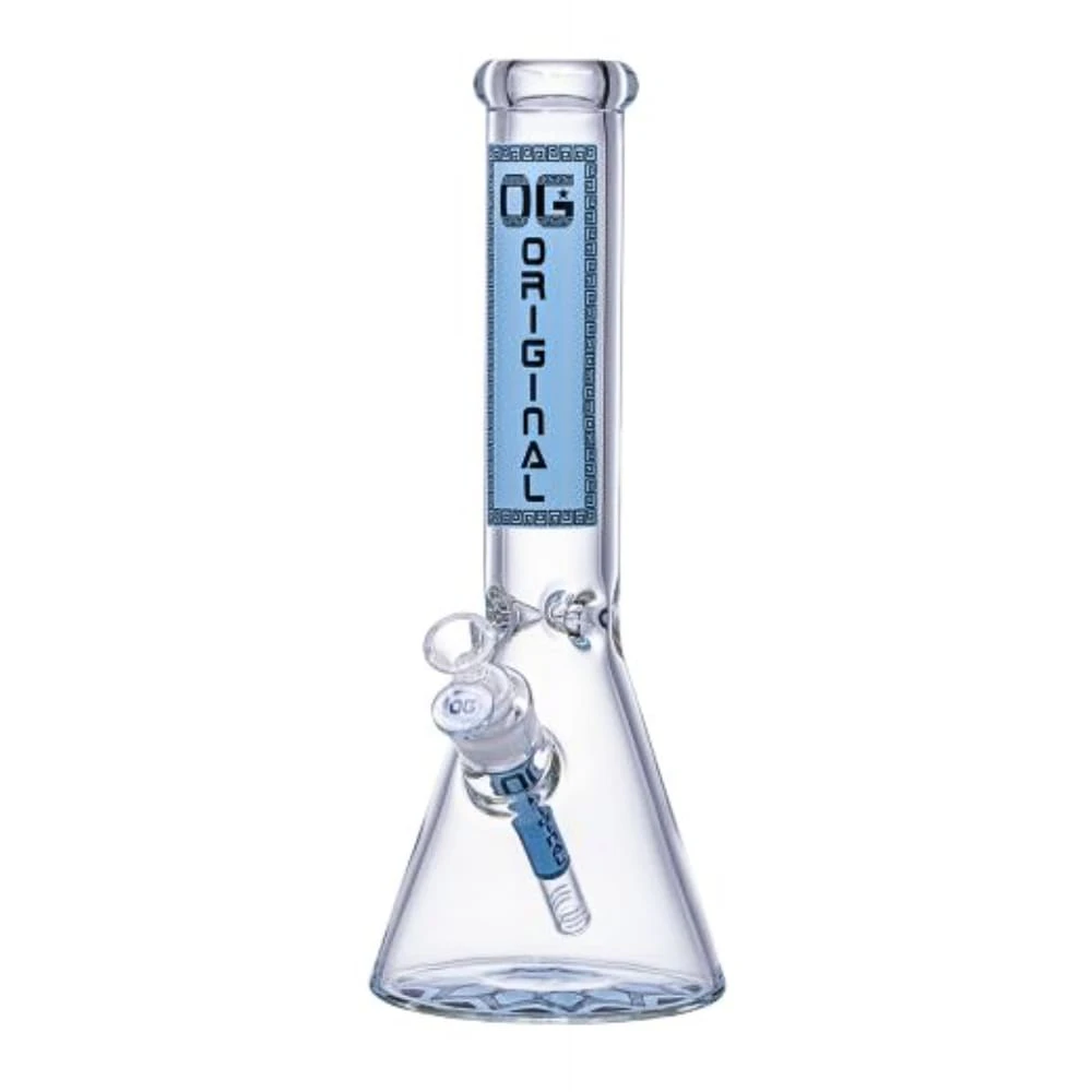 OG Original - 14" 7mm OG Original Coloured Sticker Beaker - Blue Main Image
