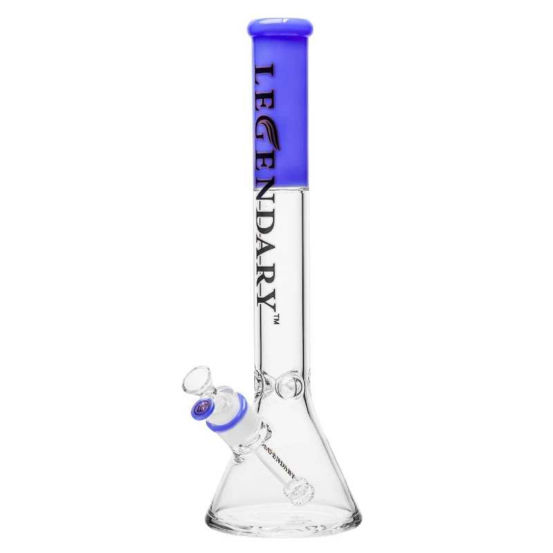 Legendary  - 18" 7mm Legendary Frost Fade Beaker Bong - Jade Blue Main Image
