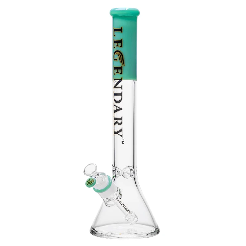 Legendary  - 18" 7mm Legendary Frost Fade Beaker Bong - Jade Pink Main Image